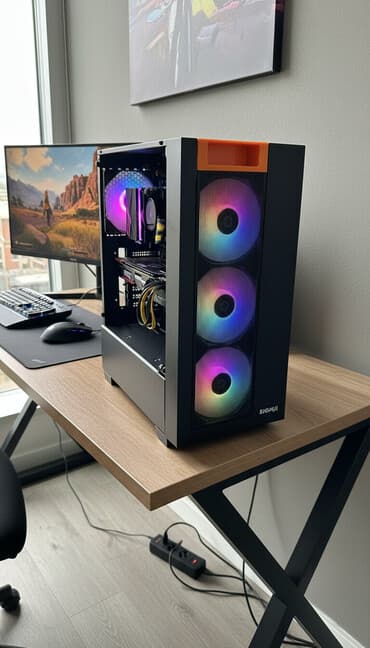 Компьютер, ядер - 4, ОЗУ 16 ГБ, Игровой, Б/у, Intel Core i3, NVIDIA GeForce GTX 1070, HDD + SSD