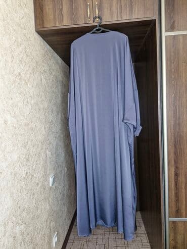 бордовая платья: Вечернее платье, Длинная модель, Шелк, С рукавами, XL — 2