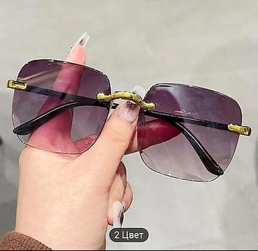 Аксессуарлар: Күндөн коргоочу көз айнектер көз айнек, Аялдарга, Төрт бурчтук, Градиент линзалар — 2