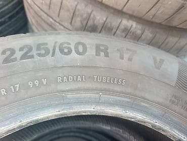 abs prius: Шины 225 / 60 / R 17, Лето, Б/у, Комплект, Легковые, Германия, Continental — 2