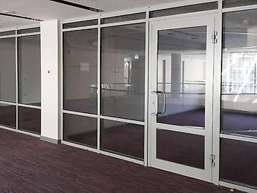 стекло прием: На заказ Каркасная перегородка, Для офиса, Монтаж — 3