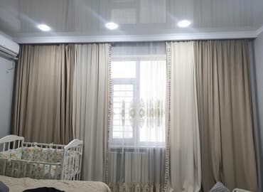 стол письменный б: Комплект штор, С вышивкой, Готовое изделие, Для спальни — 1