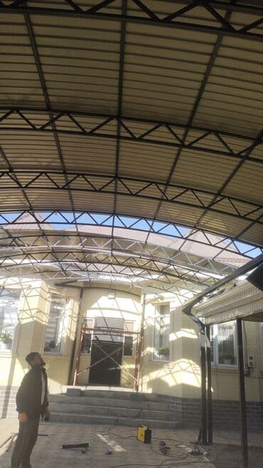 перила стекло: Готовые перила, Материал: Кованное железо, Для крыльца — 6