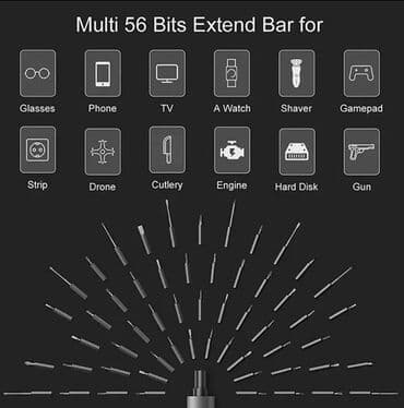отвертка для телефонов: Электрическая отвертка Xiaomi Wowstick 1F+ 69 in 1 Тонкий корпус из — 8