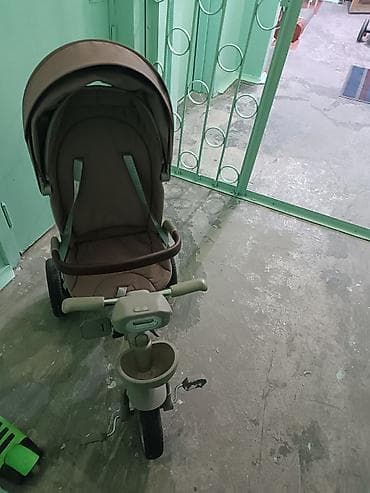 Детские велосипеды: Детский трехколесный велосипед-коляска с ручкой родителя — 2