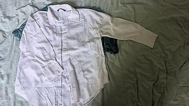 стильная белая блузка: Рубашка, Классическая модель — 1