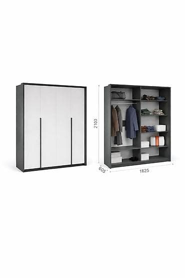 small table: Шифоньер, шкаф для одежды, Новый, Прямой, ЛДСП — 2