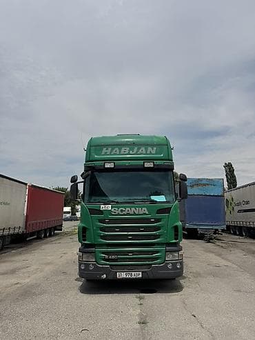 Тягач, Scania, 2012 г., Тентованный