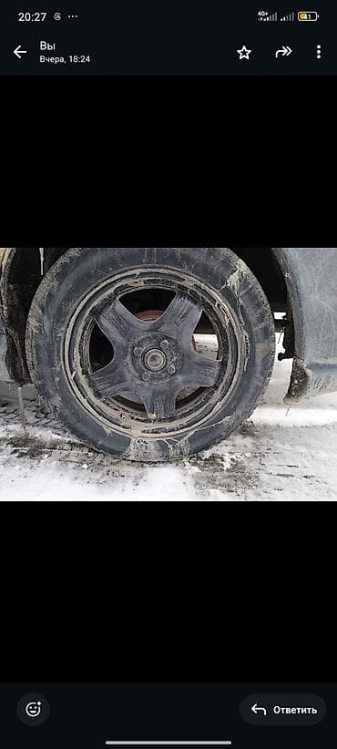 штампованный диск: Колеса в сборе 60 / R 16, Зима, Комплект, Легковые, Литые, отверстий - 4 — 2