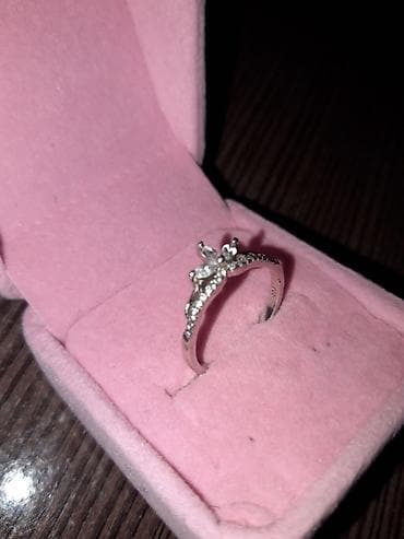 спортивный костюм м: Кольцо, Помолвочное, Проба 925, Женские, Фианит — 3