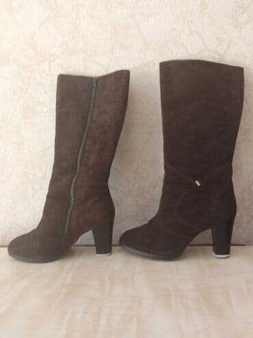 женские зимние сапоги из натуральной кожи и меха: Сапоги женские Финляндия замшевые новые 37 раз зимние 5000 сом — 1