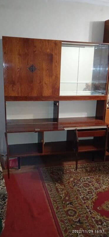 советская тумбочка: Гарнитур для зала, Б/у, Дерево, Самовывоз — 2