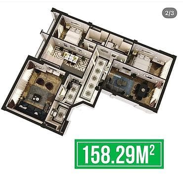 variant kg: 4 комнаты, 160 м², Элитка, 2 этаж — 2