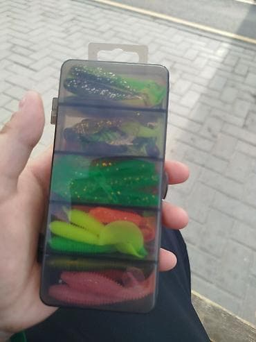 Для форели,судак прям топ Набор силиконовых приманок для спиннинга в