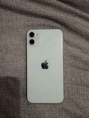 IPhone 11, белый цвет 128гб, с двойной основной камерой 12 Мп