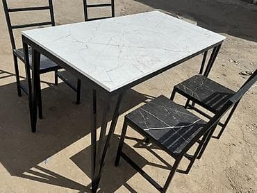 small table: Кухонный стол и стул, Новый, Самовывоз, Платная доставка, цвет - Черный — 4