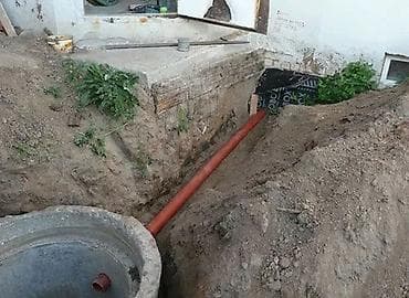 железобетонные кольцо: Монтаж наружной канализации под ключ - Земляные работы: разработка — 3