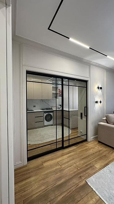 office rent: 2 комнаты, Фрунзе мкр., Риэлтор, Парам без детей, от 6 месяцев, С мебелью — 10