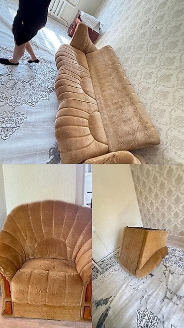 Комплект мягкой мебели, цвет - Бежевый