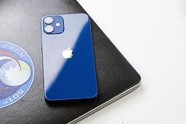 apple watch эпл вотч: IPhone 12 mini, Б/у, 128 ГБ, Синий, Защитное стекло, Чехол, 100 % — 1