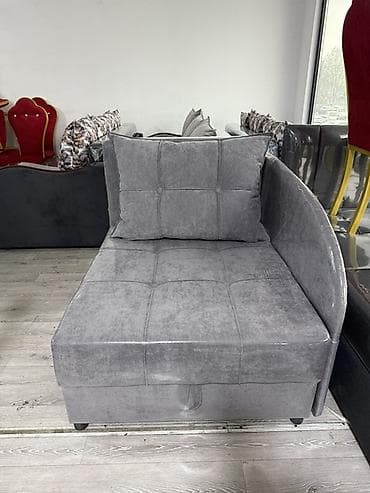 диван раскладной с 2 креслами: Кресло-кровать, Односпальный, цвет - Серый — 7