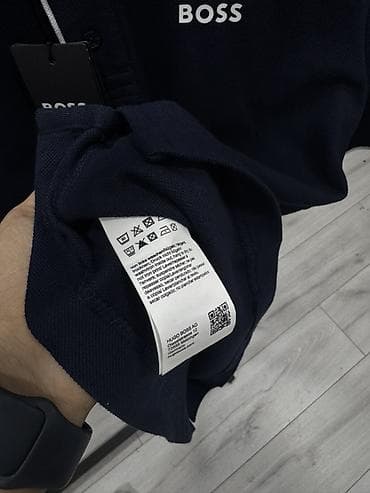 Рубашки: Мужская рубашка, S, L, XL, Boss, Новый, цвет - Синий, Самовывоз — 4