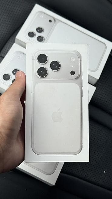 IPhone 17 Pro, Новый, 256 ГБ, Белый, Кабель, Коробка, 100 %