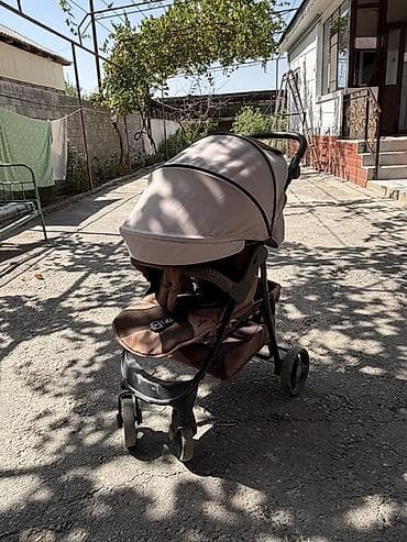 chicco коляска: Коляска, Babytime, цвет - Коричневый, Б/у — 1