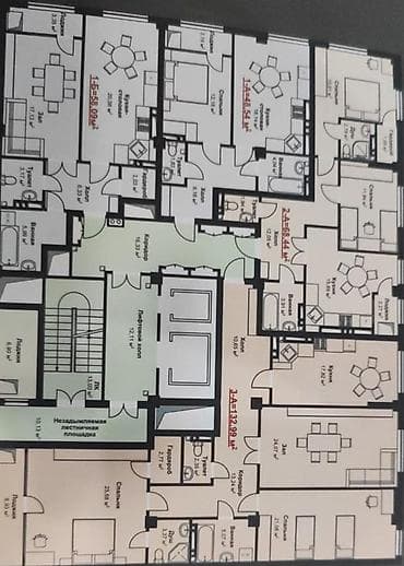 квартира манаса: 3 комнаты, 133 м², Элитка, 11 этаж — 2