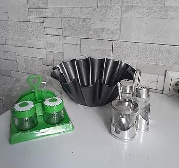 green max: Два набора для специй и форма для выпечки. Зеленый набор новый — 1
