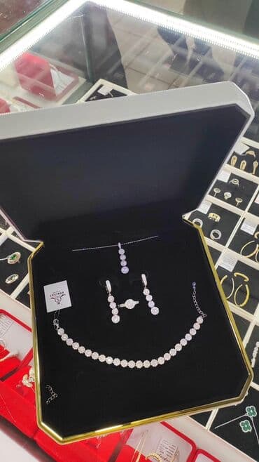 набор пандора: Серебряный Набор+ цепочка+ браслет Серебро 925 пробы Дизайн под — 2