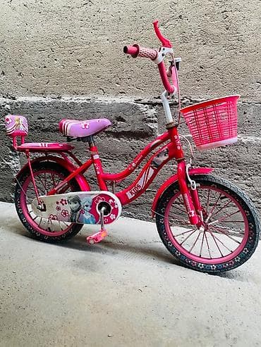 Детский мир: Детский велосипед, 2-колесный, 6 - 9 лет, Для девочки, Б/у — 2