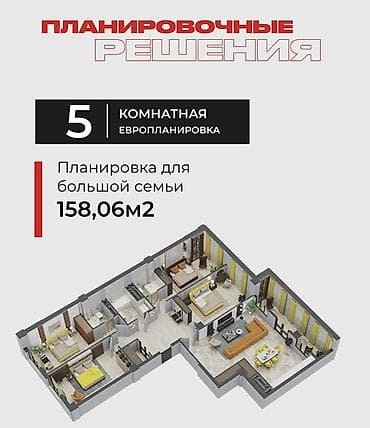 seven development: Строится, Элитка, 5 комнат, 158 м² — 1
