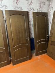 дверь деревянные: Межкомнатная глухая дверь, Дерево, Арочная, цвет - Коричневый, 2 * x 80 см, Б/у — 8