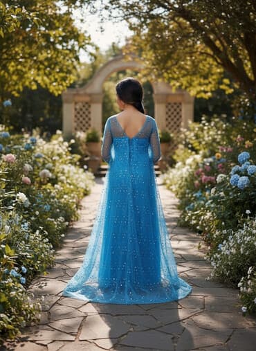 детский дождевик: Детское платье, цвет - Голубой — 1