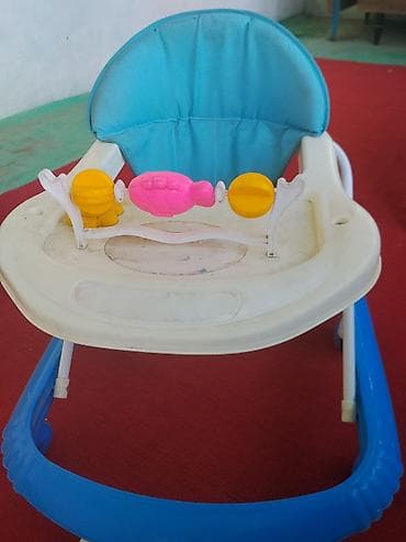 серая куртка: Детские ходунки - Тип: классические складные ходунки - Материал — 2