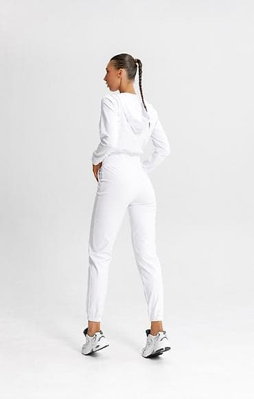 Толстовки, худи: Белые спортивные штаны женские Forstrong изготовлены в России из — 2