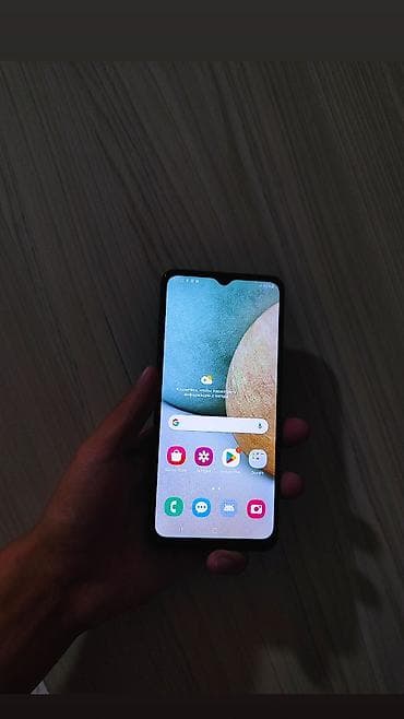 galax: Samsung Galaxy A12, Б/у, 128 ГБ, цвет - Синий, 1 SIM, 2 SIM — 2