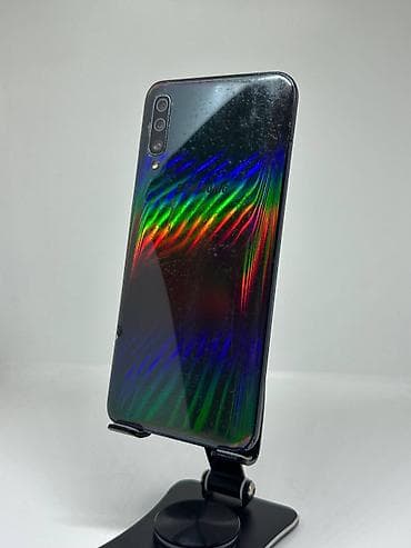 Техника и электроника: Samsung Galaxy A50, Б/у, 64 ГБ, цвет - Синий, 2 SIM — 3