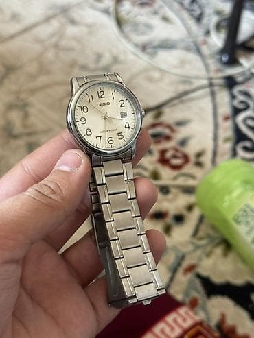 Классические часы часы, Casio, Япония, Водонепроницаемые, Мужские, Б/у