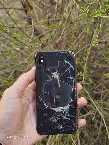xr 64: IPhone X, Б/у, 64 ГБ, Черный, Чехол, 78 % — 6