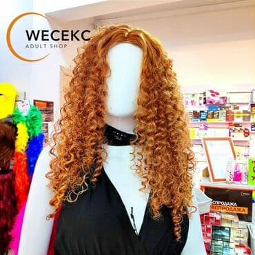 Парик АртКреатив средней длинны, рыжий Парик из искуственного