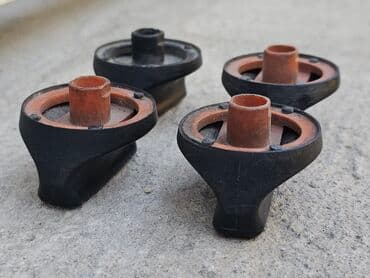 чайный сервиз на 15 предметов: Ручки (крутилки) печки W210. Оригинал б/у, привозной. Для — 8