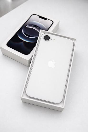 apple 16e: IPhone 16e, 128 ГБ, Белый, Коробка, 100 % — 1
