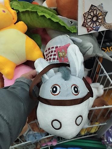 детские декоративные подушки: Мягкие игрушки-щенки и медвежонок - Плюшевые игрушки с большими — 8