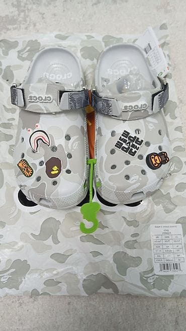 джиббитс: Сабо, 37, Crocs, Новый, цвет - Серый, Самовывоз, Платная доставка — 1