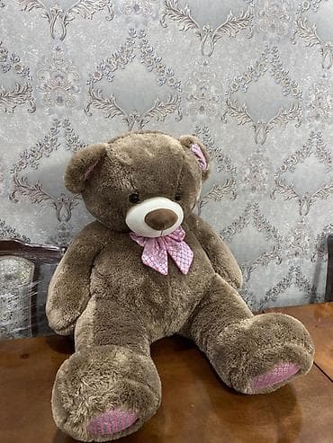 подарочный бокс: Большой плюшевый медведь - Цвет: коричневый с белой мордочкой и — 2