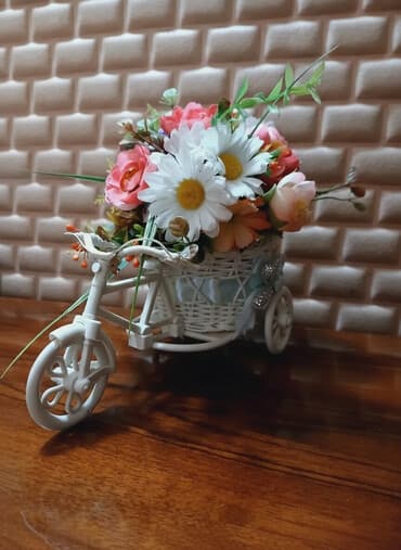 коллекционные монеты нбкр: Корзина-велосипед. Высота 17 см, ширина 18 см — 1