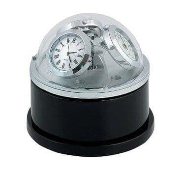 Часы настольные с термометром и гигрометром A9146 BL (Италия)