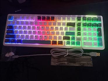 Клавиатура, Механическая, Bluetooth, Проводное подключение, Размер: 100% at lalafo.kg Клавиатура, Механическая, Bluetooth, Проводное подключение, Размер: 100%